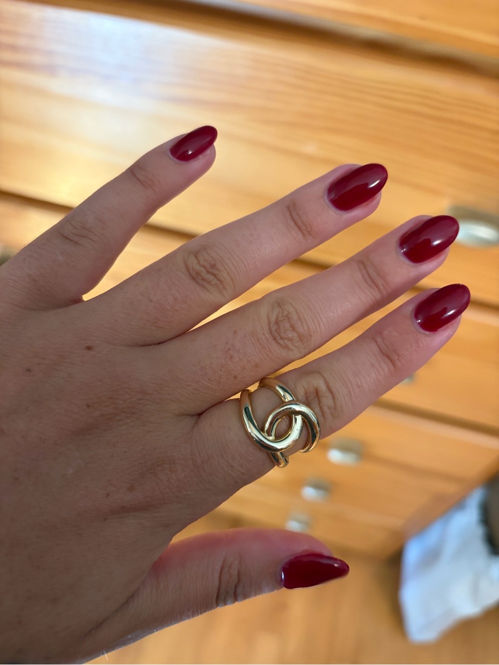 Gold Knot Statement Ring - Women Jewelry